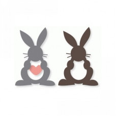 easter bunny w/heart