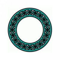 arabesque circle frame arabesque circle frame