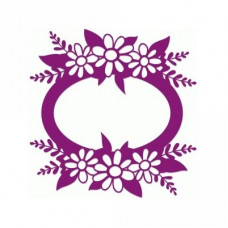 oval flower frame