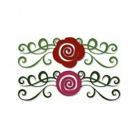 flourished roses border flourished roses border