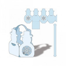 snowman favor basket