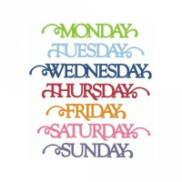 calendar days of the week - swoop style