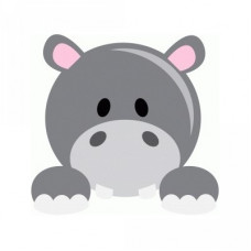 cute hippo peeker