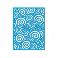 spirals mat, layer, stencil.