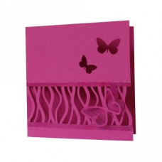 daniela angelova geometric card with butterflies
