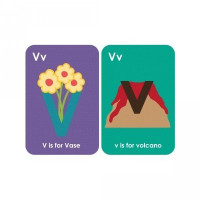 letter 'v' flashcard