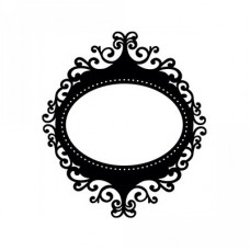 artisan ornate oval frame