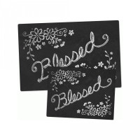 chalkboard set - blessed
