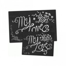 chalkboard set - my love