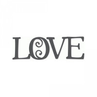 love curlicue word