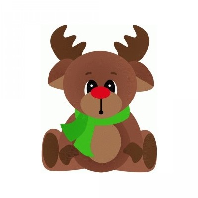rudy the reindeer sitting christmas