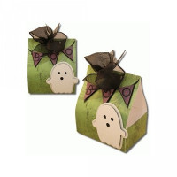 3d open sided halloween favor box