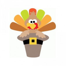 turkey in pilgrim hat