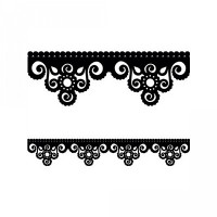 boho beaded lace edge