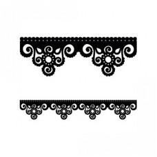 boho beaded lace edge