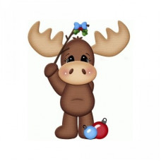mistletoe moose christmas