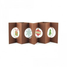 a2 circle christmas double lever card