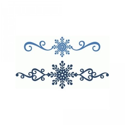 snowflake flourish & border