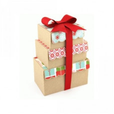 3 stacking boxes with bow