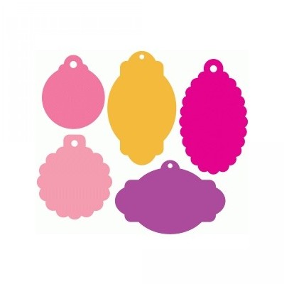 set of 5 gift tags