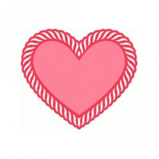 heart with rope border