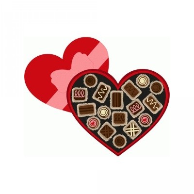valentines chocolate box