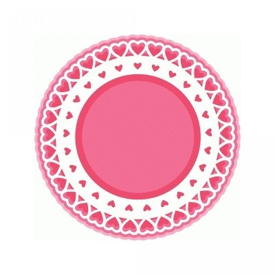 valentine layered doily