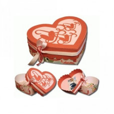 3d gift card heart box