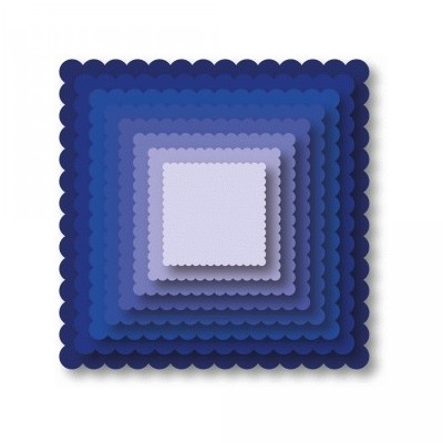 scallop square nested shapes