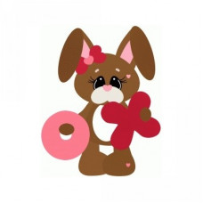 x & o s love bunny