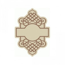 vintage label frame border