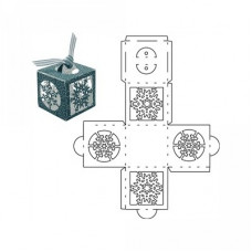 snowflake cube ornament