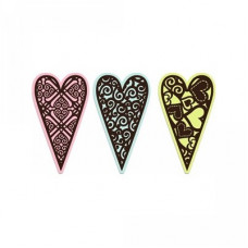 3 decorative hearts