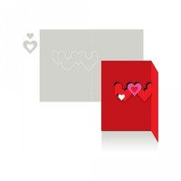 card pop up hearts card pop up hearts