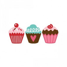 3 cupcakes