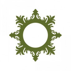 circle palm leaf frame