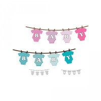 baby word clothes line border baby word clothes line border