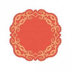 abstract swirl frame and background