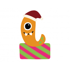 Little monster and gift