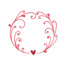 Hearts wreath