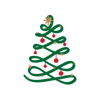 Christmas tree flourish Christmas tree flourish