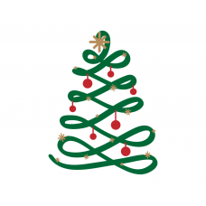 Christmas tree flourish
