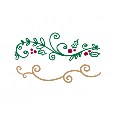 Christmas flourish