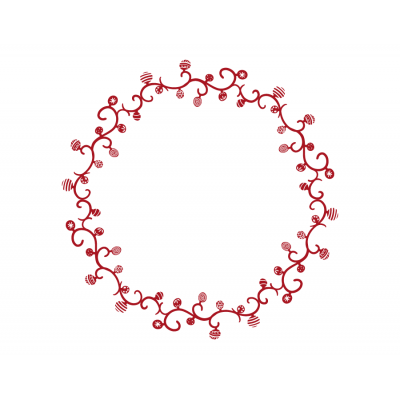 Wreath Christmas balls