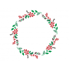 Christmas monogram frame