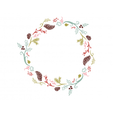 Christmas monogram frame