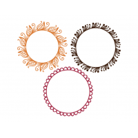 Autumn monogram frame Autumn monogram frame