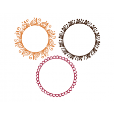 Autumn monogram frame
