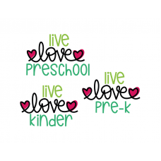 Live Love Preschool, Live Love Kinder, Live Love Pre-k