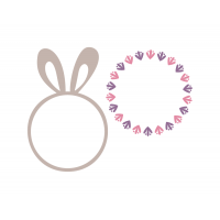 Easter monogram frames